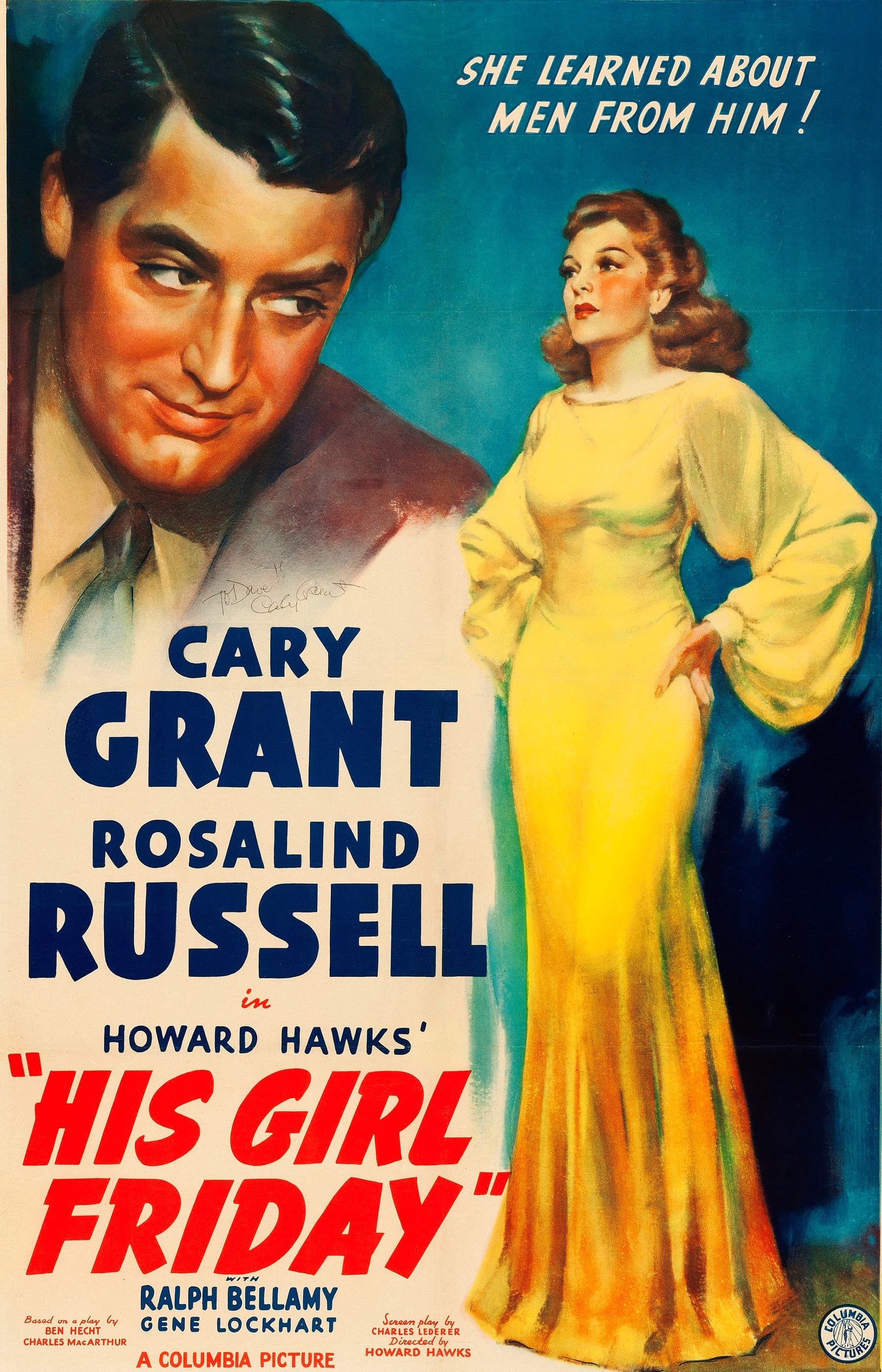 His Girl Friday poster